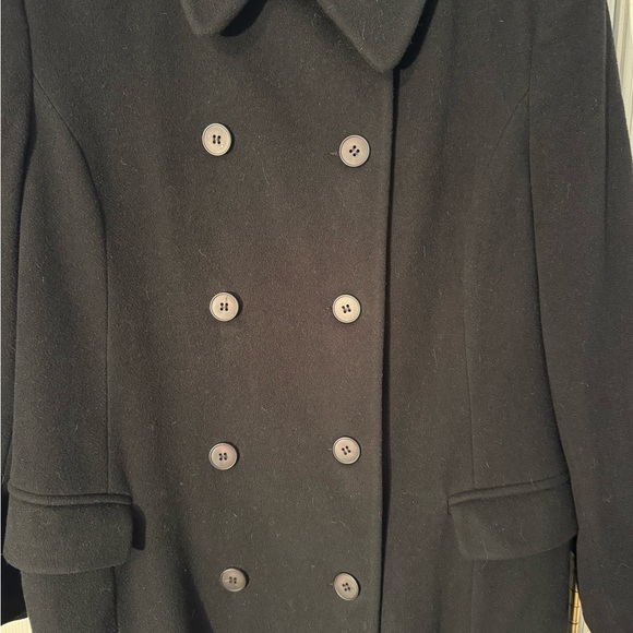 Talbots Classic Black Coat - Picture 2 of 8